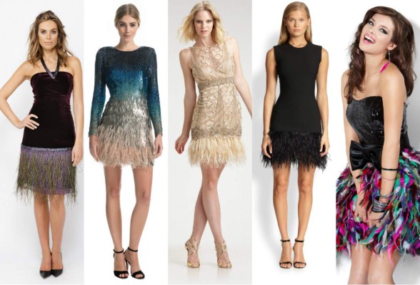 Plumas para lucir en Navidad