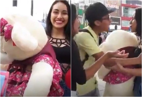 Video: Preparó una sopresa por San Valentín y lo encontró con otra