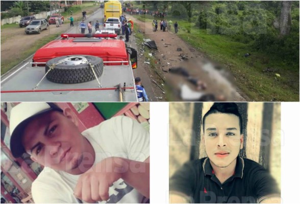Cinco muertos deja accidente entre un bus y turismo en El Progreso