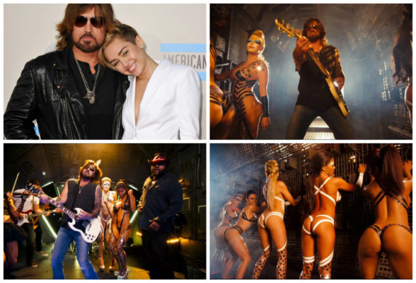 Papá de Miley Cyrus causa polémica con su nuevo video