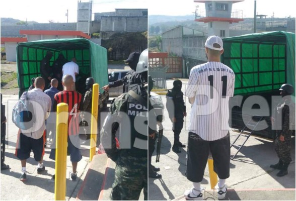 Trasladan 29 reos de la Pandilla 18 a la Tolva en Morocelí