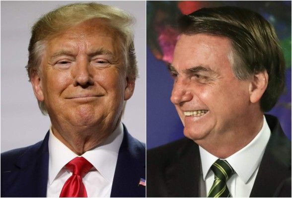 Trump elogia esfuerzos de Bolsonaro por combatir incendios en Amazonía