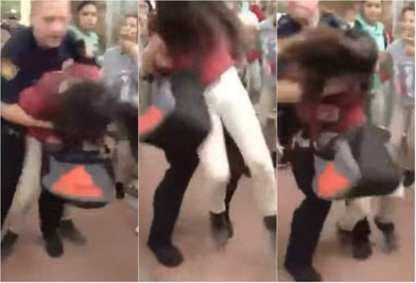 Investigan a policía por violenta detención de niña hispana