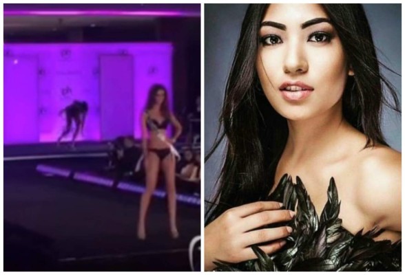 Concursante del Miss Universo sufre vergonzosa caída en pasarela
