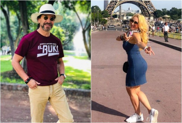 Video: 'El Buki' y su esposa se 'comen' a besos en plena vía pública