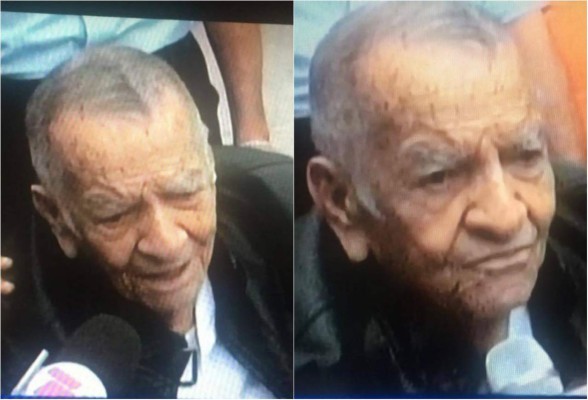 A sus 90 años y en silla de ruedas Suazo dio ejemplo de civismo