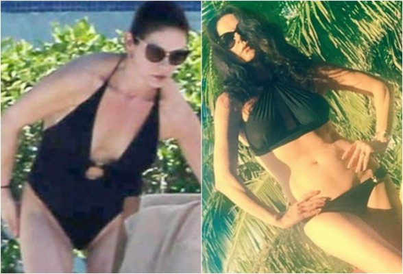 Paparazzi hace enfadar a Catherine Zeta Jones por fotos en bikini