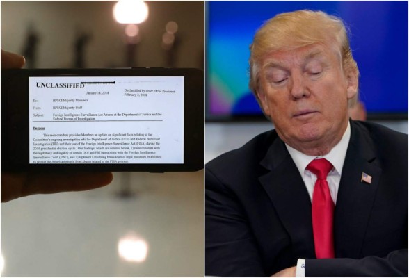 El contenido de la nota sobre el FBI hecha pública por Trump