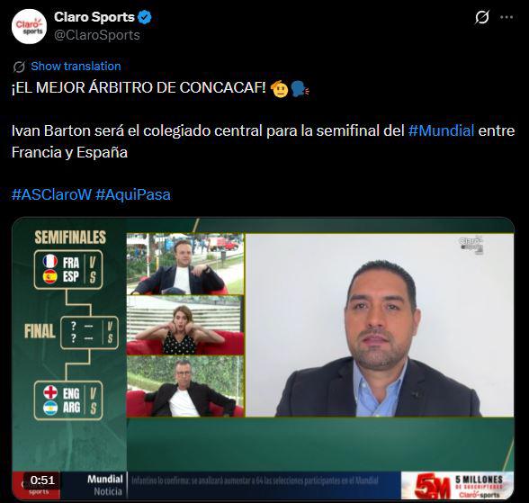 Revuelo por Barton en el Mundial: famoso español reacciona y lanzan advertencia