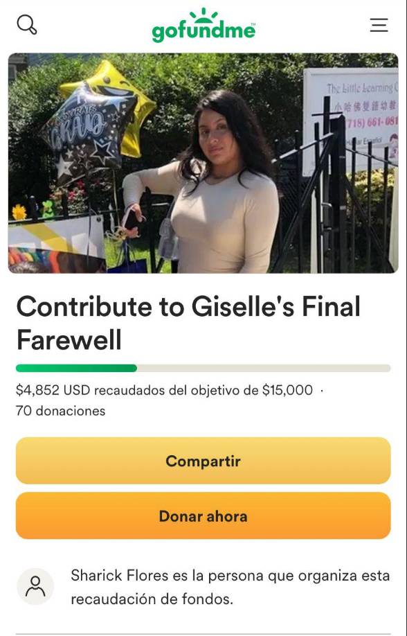 Giselle Flores, de 19 años, estaba a punto de graduarse de la escuela secundaria.