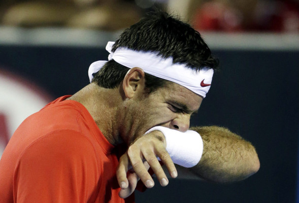 Del Potro, uno de los favoritos, se despide