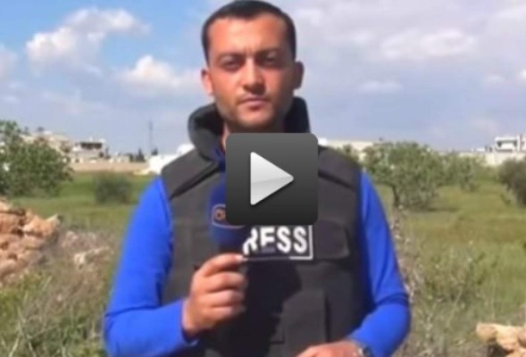 Video capta momento en que periodista es herido por una bomba