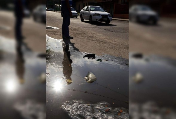 Tragante tapado en Paz Barahona