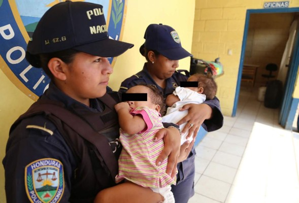 Policía rescata a gemelitas; estaban en riesgo social