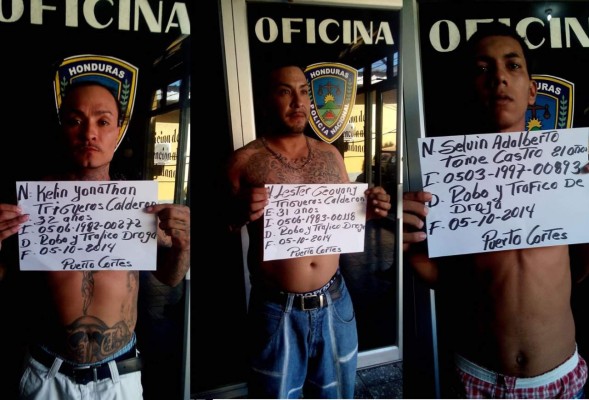 Capturan a 3 supuestos pandilleros en Cortés