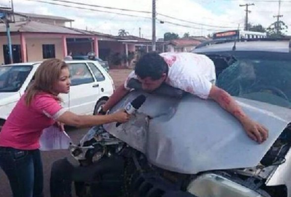 Foto de esta reportera causó indignación, pero su historia era otra