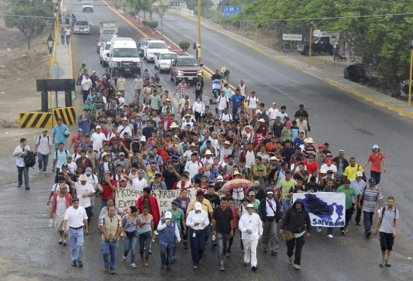Caravana migrante realizó último tramo de su camino hacia Ciudad de México
