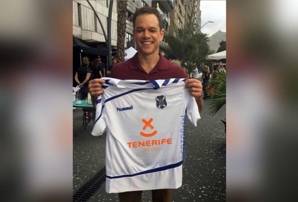 Actor Matt Damon apoya al Tenerife del 'Choco' Lozano