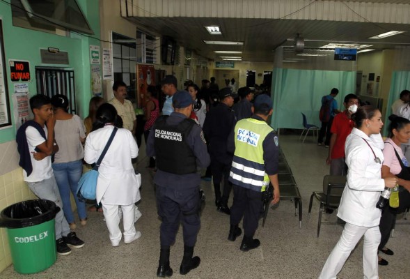 Violencia llega a los pasillos del Hospital Escuela; exigen mayor seguridad