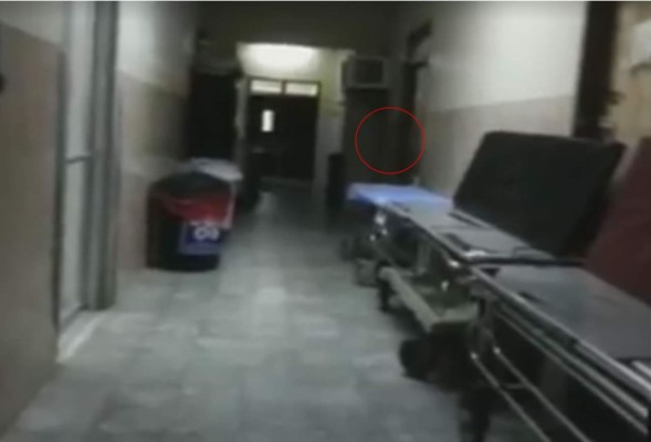 Video capta 'fantasma' en hospital hondureño