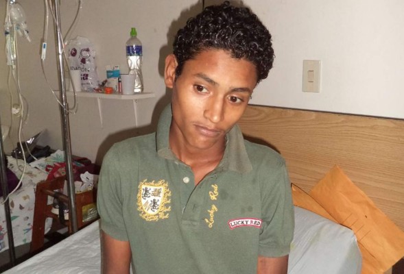 Desde la aldea El Venado el joven de 17 años llegó al hospital herido de arma blanca