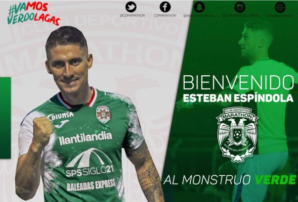 Oficial: Marathón ficha al defensa argentino Esteban Espíndola