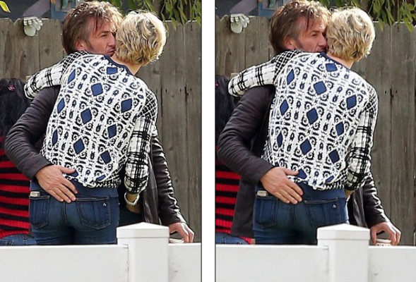 Charlize se come a besos a Sean Penn