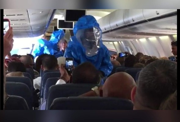 'Tengo ébola, están todos perdidos': pasajero de avión