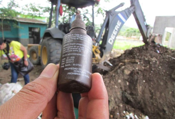 Medicinas enterradas pueden causar explosión