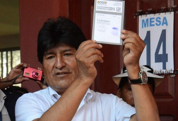 Evo Morales reelegido para un tercer mandato
