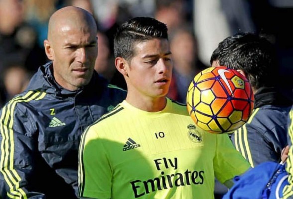 Zidane sobre James: 'Hablaré con él cuando llegue'