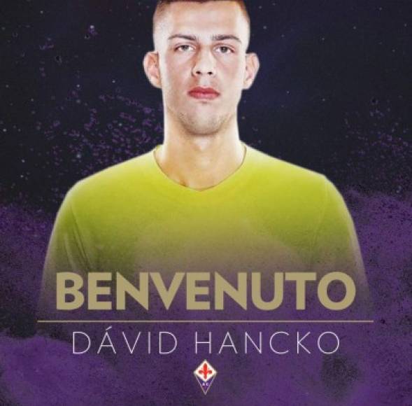 La Fiorentina se ha hecho con los servicios del central de 20 años David Hancko, procedente de la MSK Zilina. El jugador eslovaco pasará revisión médica en las próximas horas. Foto Twitter