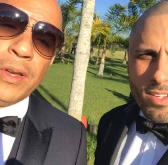 El gran invitado a la boda fue el actor Vin Diesel, quien expresó mediante un video que subió a sus redes sociales el propio Nicky, que era increíble estar en Colombia.