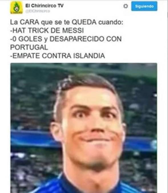 Los memes del Portugal-Islandia: Cristiano Ronaldo no se salva de las burlas