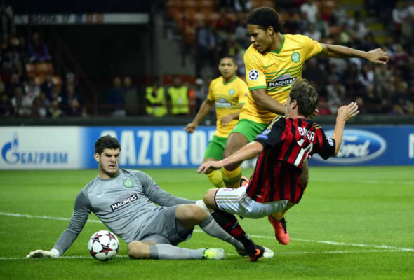 Infortunio de Emilio Izaguirre y el Celtic pierde con el Milan