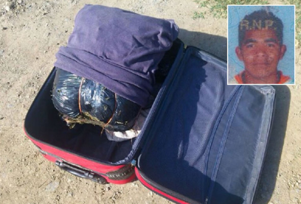 Aprehenden a hombre con 50 libras de marihuana en el norte de Honduras