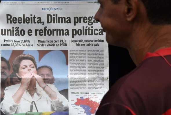 Los mercados dan la espalda a la reelección de Dilma Rousseff
