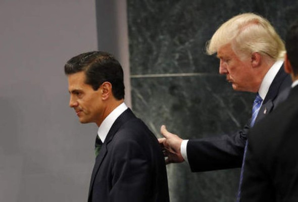Trump a Peña Nieto: si no va a pagar el muro, cancele su visita