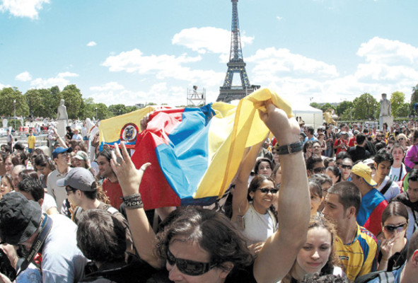 Marchan y cantan por la libertad