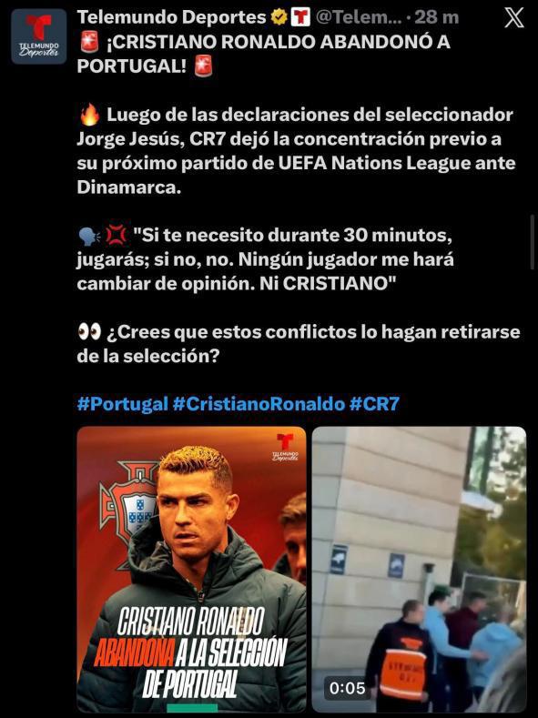 Berrinchudo: así reacciona la prensa tras el adiós de Cristiano Ronaldo