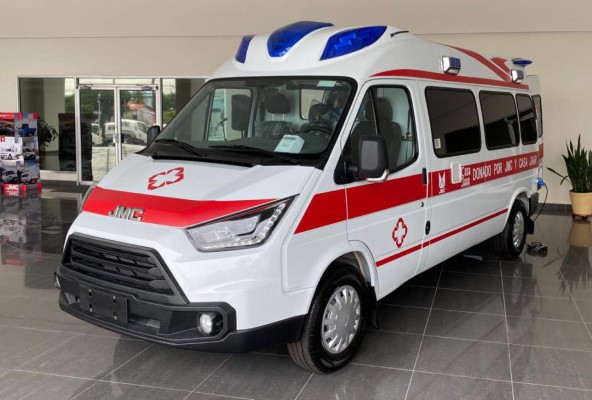 Nueva ambulancia especial para Covid-19 en San Pedro Sula