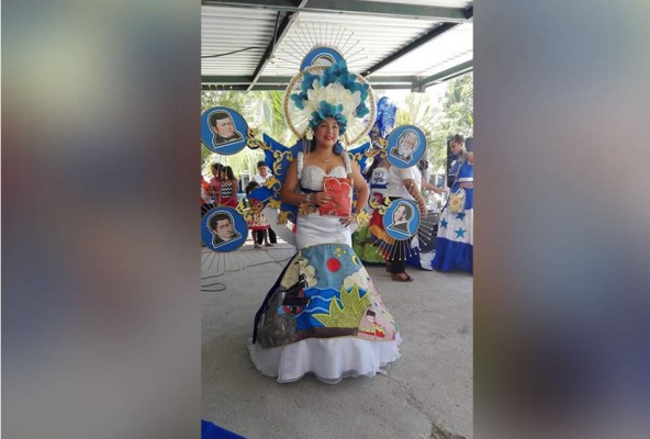 Impresionantes vestidos que demuestran cultura y patriotismo