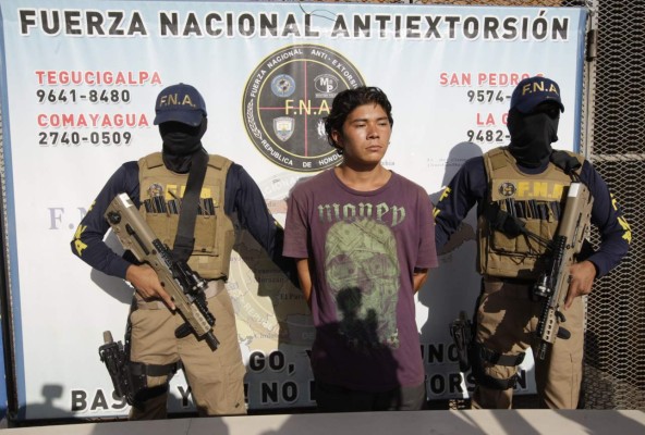 Caen tres extorsionadores en Tegucigalpa