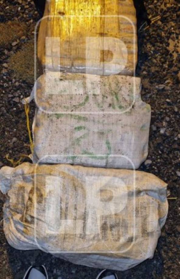 La droga ha sido llevada a la Base Naval de Roatán.