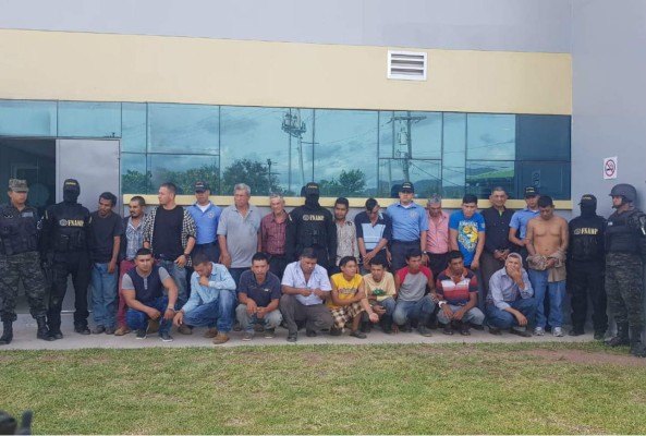 Comayagua: veinticuatro detenidos en el marco de la operación Dragón VIII