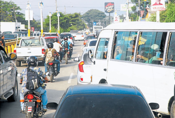 Colapsada San Pedro Sula por falta de rutas alternas