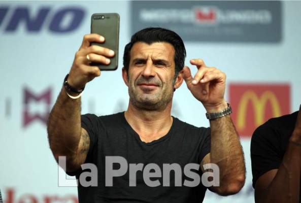 Luis Figo sobre David Suazo: 'Es un buen amigo y gran referente'