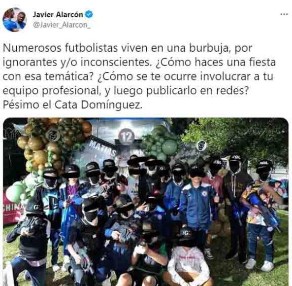 El jugador del Cruz Azul es objeto de críticas ya que se viralizaron las fotografías de lo que ocurrió en la fiesta de su hijo.