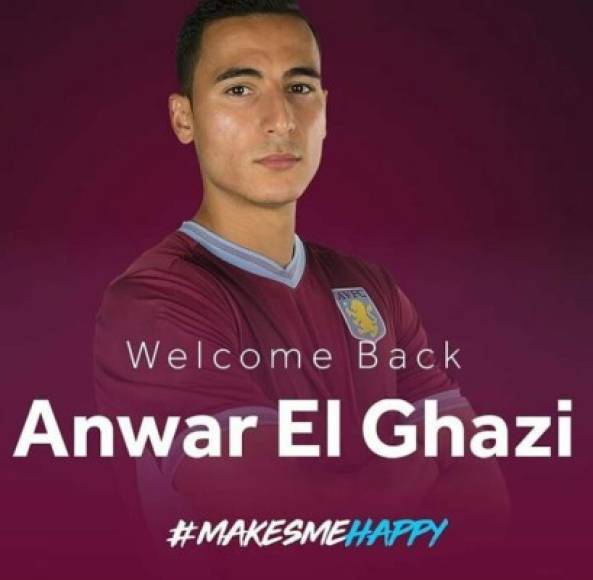 El Aston Villa ha comprado en propiedad al delantero holandés Anwar El Ghazi, cedido la presente temporada en los 'villanos' por el Lille.