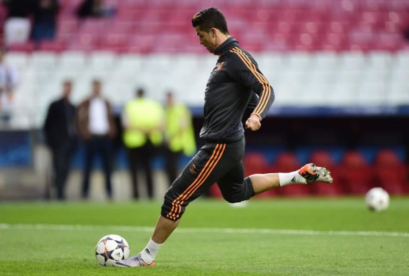 Cristiano trabajó a buen ritmo y ensayó penales